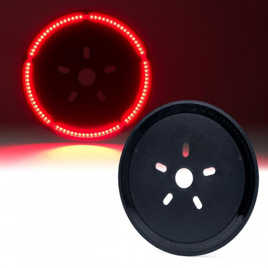 smoked 14" 3rd brake wheel tire led lamp rear decoration light for jeep wrangler jk