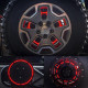 smoked 14" 3rd brake wheel tire led lamp rear decoration light for jeep wrangler jk