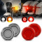 2'' 1157 dual contact front led turn signal with drl & rear red led brake lights with red turn signals