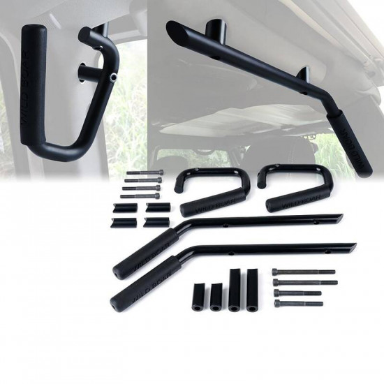 usa only red front and rear grab handles for 07 - 18 jeep wrangler