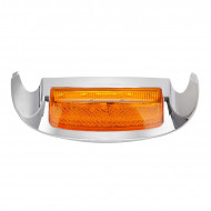 led front & rear amber fender tip tail light for 2009+ harley davidson motorcycle 