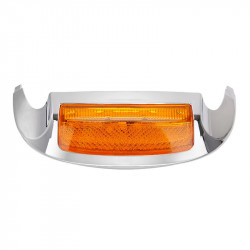 led front & rear amber fender tip tail light for 2009+ harley davidson motorcycle 