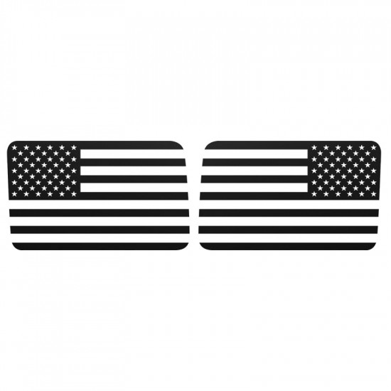 2pcs american flag window decals for jeep wrangler jk & jl