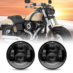 2x 4.65" 80w led headlight for dyna glide 2008 fat bob/street	