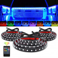 3 series multi-color rgb led truck bed light strips with bluetooth and remote control