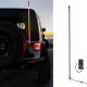 4ft cb radio antenna with spiral amber led whip lights