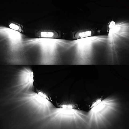 4pcs led grill lights for 2020-later toyota 4runner sr5 trd off-road sport limited