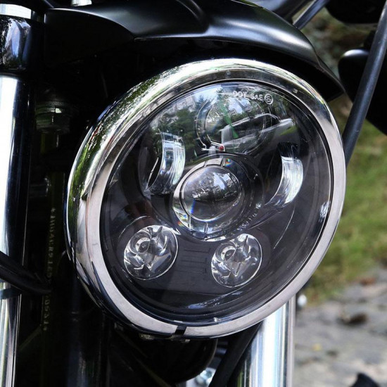 5 3/4 5.75 inch led projection headlight with hi/lo beam for harley davidson and indian motorcycle