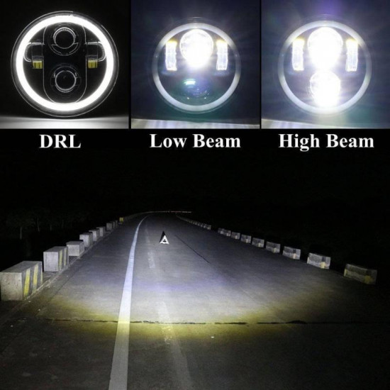 5.75'' led headlight + led turn signals running light with 1157 insert kit + mounting bracket