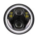 5.75'' led headlight with drl white halo angel eyes