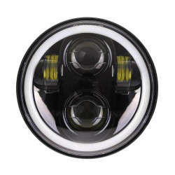 5.75'' led headlight with drl white halo angel eyes