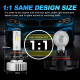 5202 led fog light bulbs 6000k white for halogen replacement