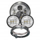 7" led headlight + 4.5" fog passing lights with bracket ring