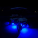 white/blue 6 pcs cree led rock light kits