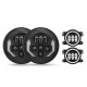 lightning style 7" led headlights with turn signals & halo fog lights combo for jeep wrangler jk