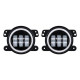 lightning style 7" led headlights with turn signals & halo fog lights combo for jeep wrangler jk