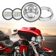 7" led headlight + 4.5" fog passing lights with bracket ring