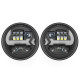 7" led headlights with drl & turn signals & red mood lights for 1997-later jeep wrangler