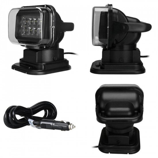 high power 50w 360° search light remote controlled offroad led spotlights work lights