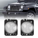 front fender amber turn signal lights for jeep wrangler - smoked/clear