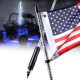 5ft single 7 color led flag pole safety antenna whip lights