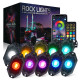 trophy series rgb + pure white led rock lights with bluetooth and remote control