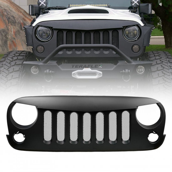 angry birds grille with mesh for 2007-2018 jeep wrangler