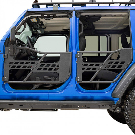 beast style jeep tube doors with side view mirror for 2018-later wrangler jl and gladiator jt