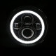 7 inch led headlight projector with drl and turn signal lights & bracket ring