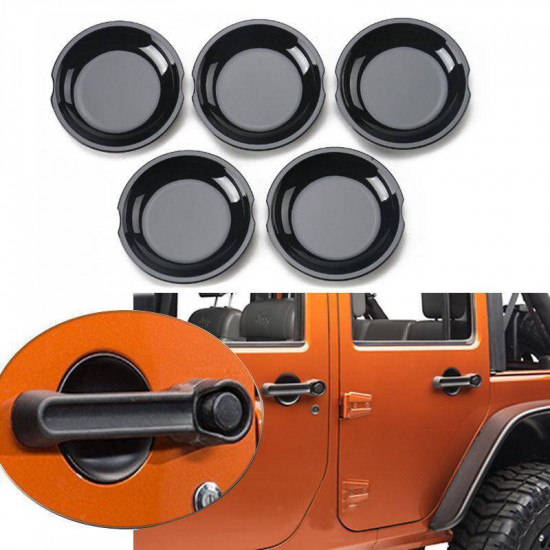 black door handle recess guard bowl cover trim for jeep wrangler 4 door