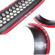 black front grille insert and bezel cover for headlight and turn signal light