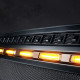 usa only black gladiator mesh grille with amber led running lights for 2018-later jeep wrangler jl and gladiator jt