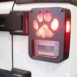 claw black rear taillight cover for 2007+ jeep wrangler jk & jk unlimited