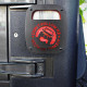 dont follow me black rear taillight cover for 1985 - 2006 jeep wrangler yj tj