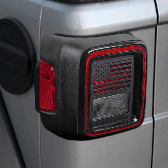 flag style tail light guard for 2020-later jeep gladiator jt