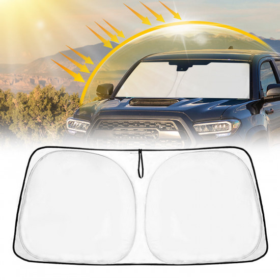 jeep foldable windshield sun shade for 2016-2023 toyota tacoma