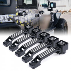 freedom series heavy duty aluminum door handles set for 07-18 jeep wrangler jk