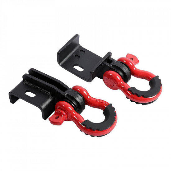 front demon tow hook bracket with 3/4 inch shackles for 2009-later toyota tacoma