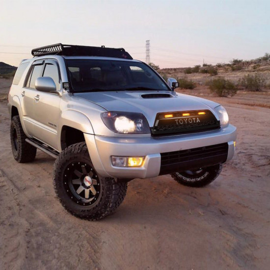 front grille with grey letter & raptor lights for 2003-2005 toyota 4runner