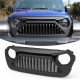 front matte black bumper mesh grill for 2018-2020 jeep wrangler jl and jeep gladiator jt