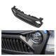 front matte black bumper mesh grill for 2018-2020 jeep wrangler jl and jeep gladiator jt