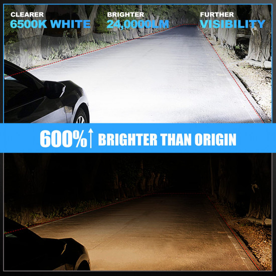 h13/9008 led headlight bulbs 6500k white super bright