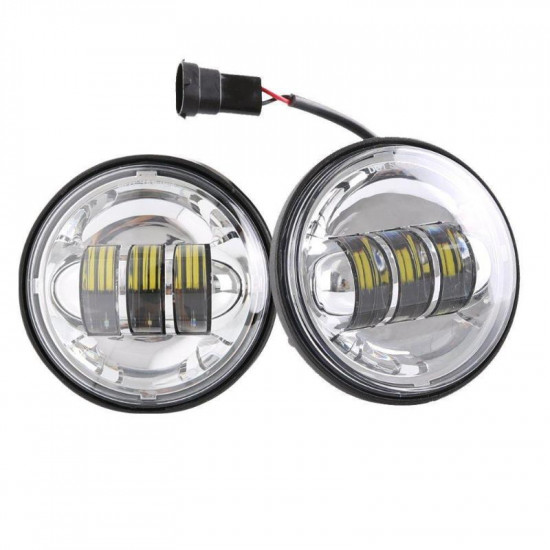 7" led headlights with drl & turn signals + 4.5" led passing fog lights