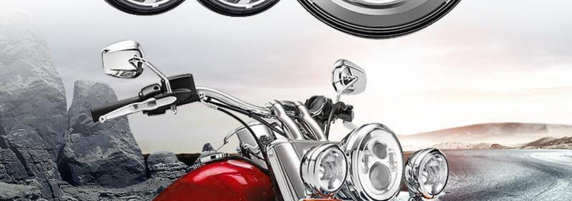 PERFORMANCE MOTORCYCLE LED HEADLIGHT WITH BIG LOOKS, BIG LUMENS