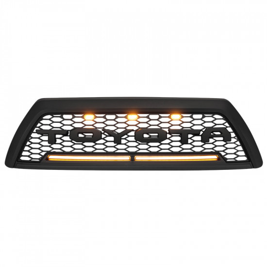 honeycomb grille with led light bar for 2006-2009 toyota 4runner