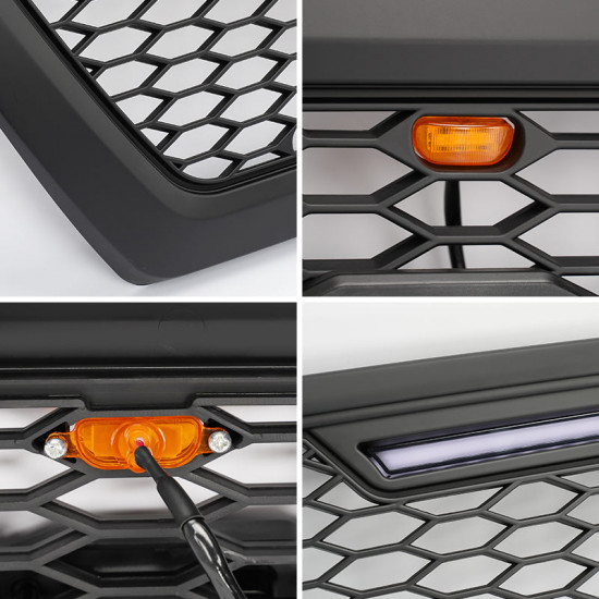 honeycomb grille with led light bar for 2006-2009 toyota 4runner