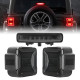 jl mega bundle - 9 inch led rgb halo headlights, rgb fogs, tail lights, brake lights for jeep wrangler jl