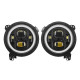 jl mega bundle - 9 inch led rgb halo headlights, rgb fogs, tail lights, brake lights for jeep wrangler jl