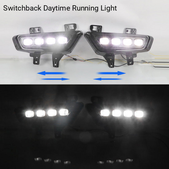 led fog lights with drl & sequential turn signal lights for 2022-2023 ford f150 raptor