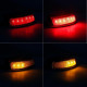 newest 3 1/4" flat style led turn signals & led rear fender tip tail light combo